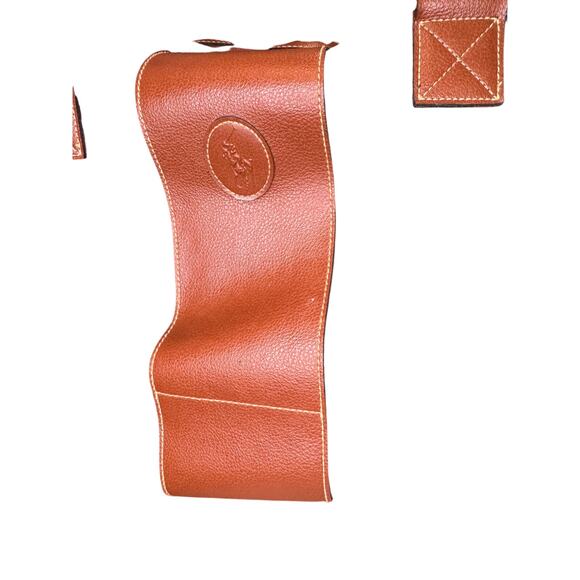 Vintage 90s Hunter Green Brown Leather Ralph Lauren Polo Travel Duffle Bag - Picture 15 of 15